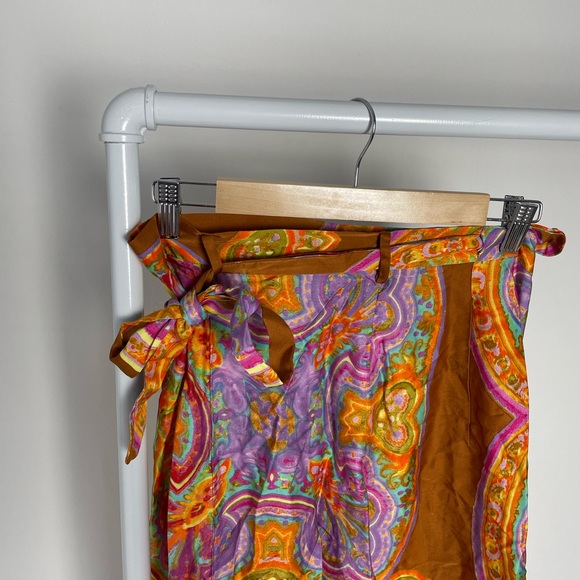 Zara silk midi wrap skirt — size xs! - Picture 4 of 6